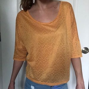 ⭐️ NWOT 3/4 Dolman Sleeve Scoop Neck Low High Hem